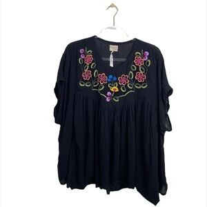NWT Dream Feed by Fillyboo boho breastfeeding maternity embroided top Large L